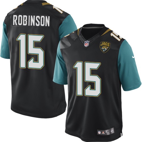 Men's Limited Allen Robinson Nike Jersey Black Alternate - #15 NFL Jacksonville Jaguars